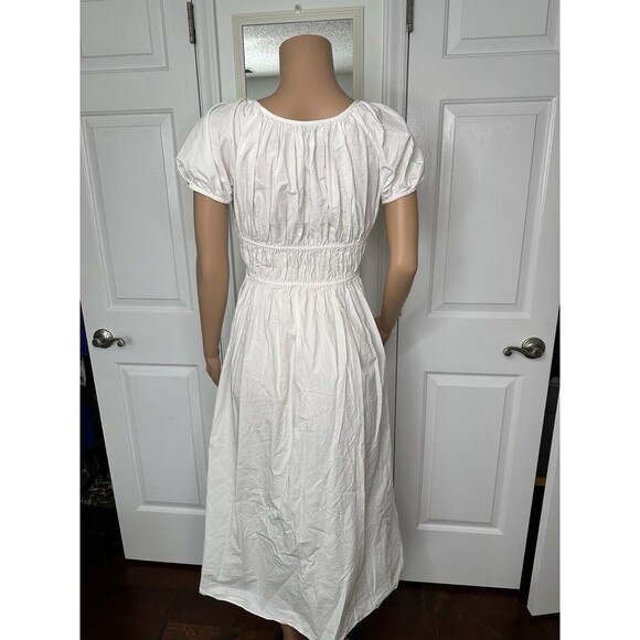 Kate Spade Rent The Runway Riviera Seersucker White Dress Small - Picture 7 of 11